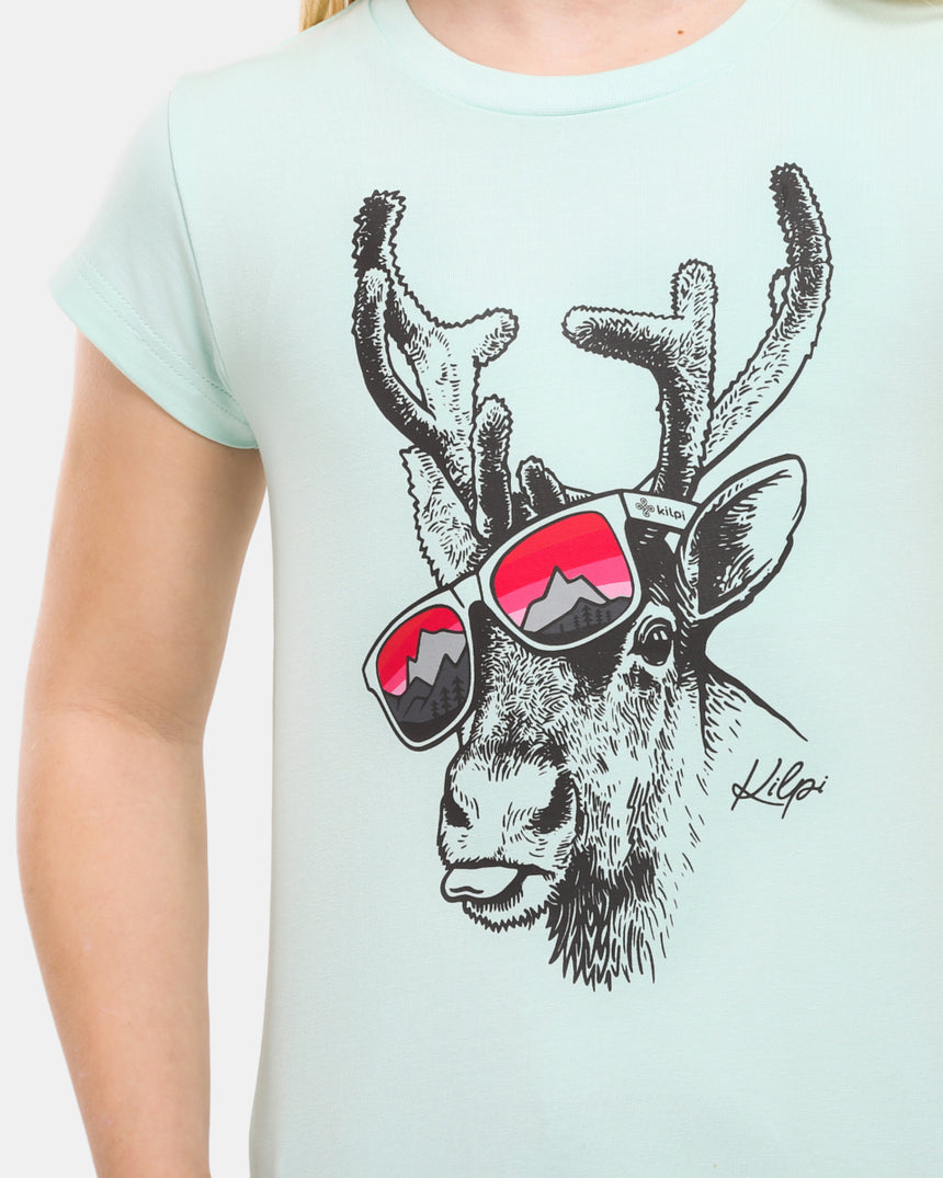 T-shirt in cotone da bambina Kilpi MALGA-JG