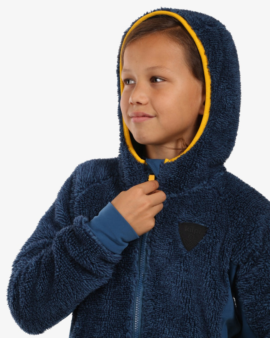 Boy's hairy fleece hoodie Kilpi NORKA-JB