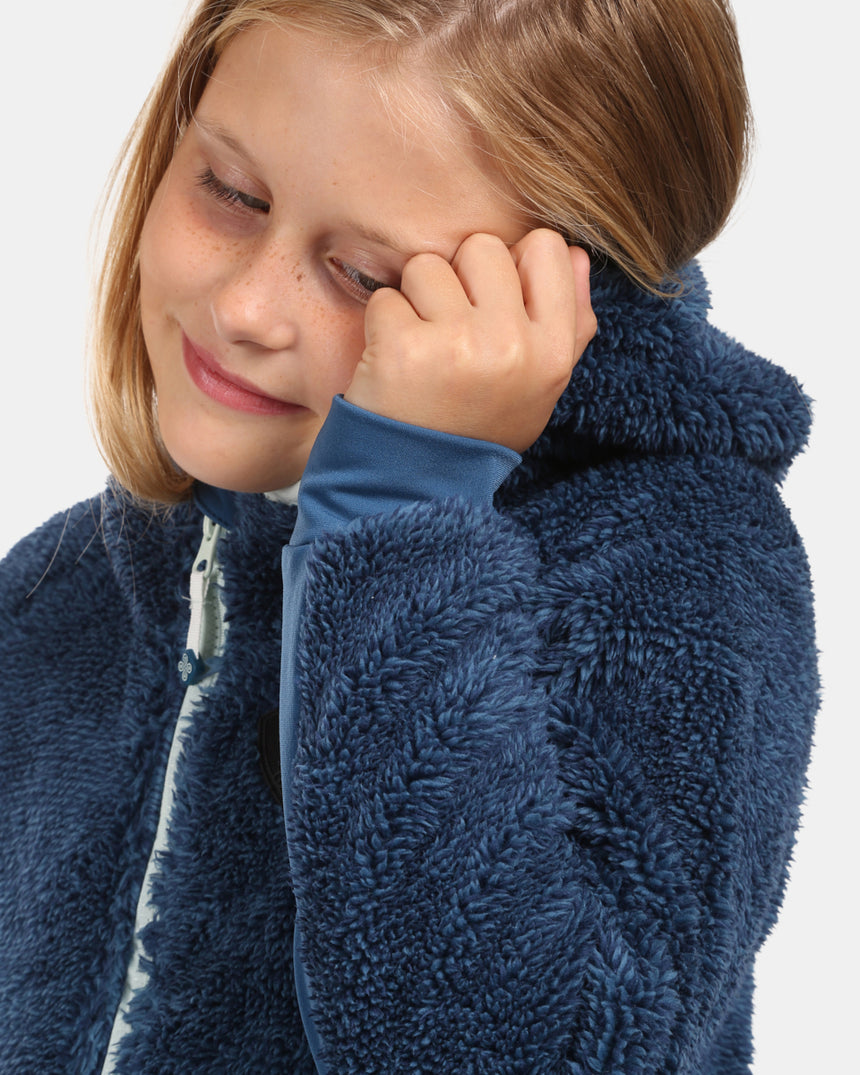 Girl's hairy fleece hoodie Kilpi NORKA-JG
