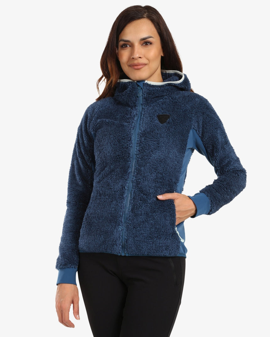 Women's hairy fleece hoodie Kilpi NORKA-W