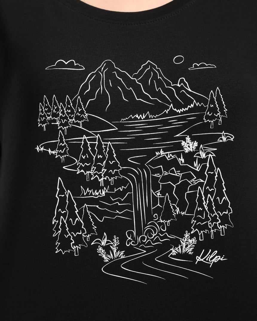 T-shirt da donna in cotone roane w Kilpi ROANE-W
