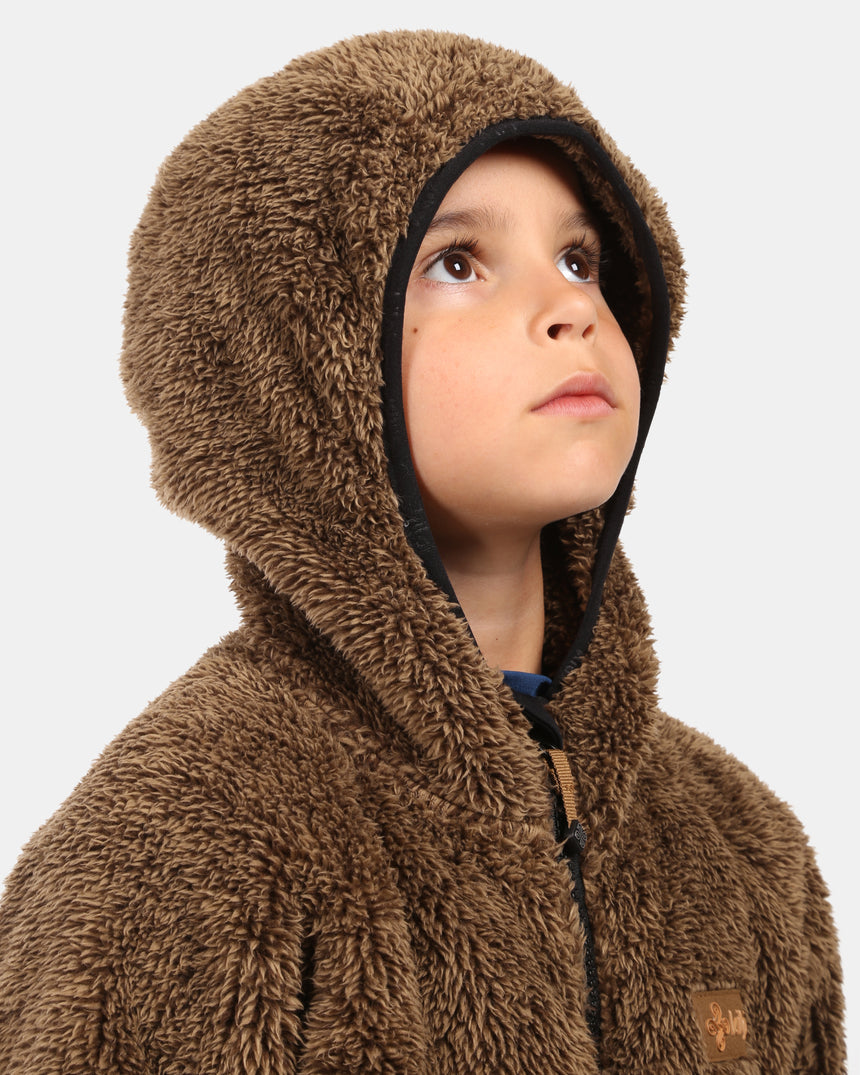 Boy's hairy fleece hoodie Kilpi NORKA-JB