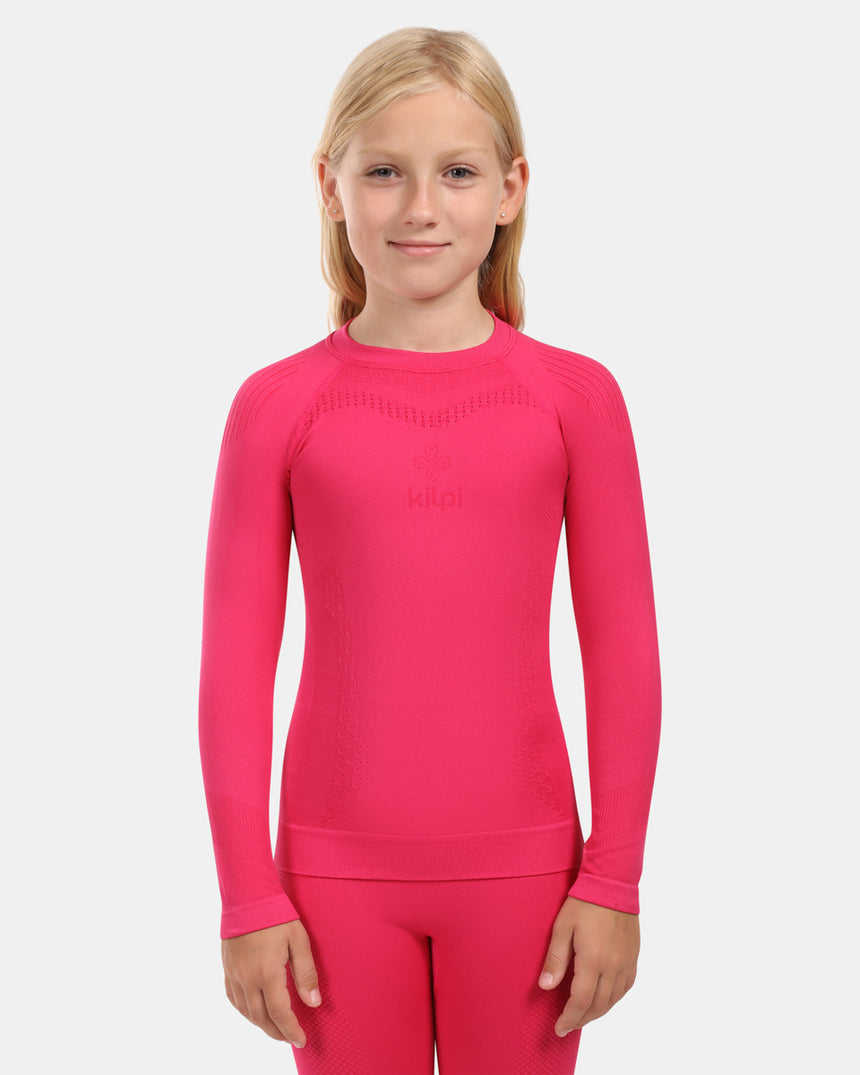 T-shirt termica da bambina a maniche lunghe senza cuciture Kilpi CAROL-JG