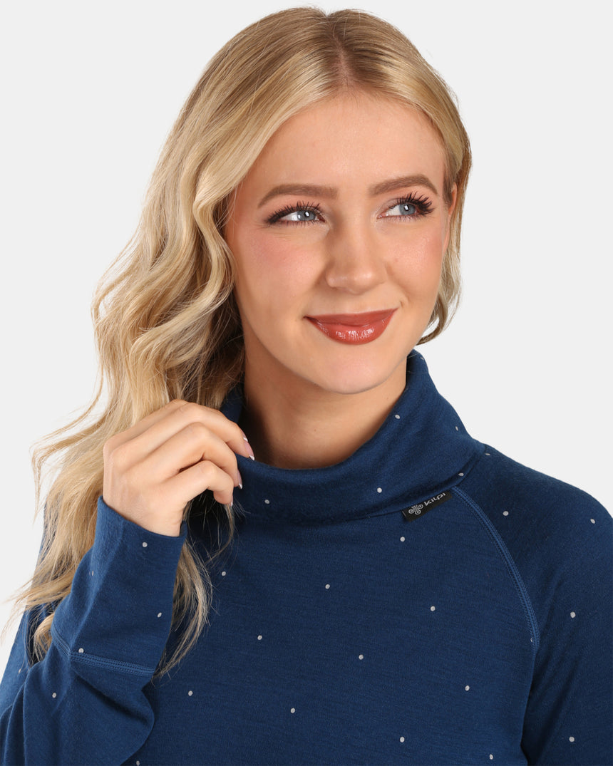 Lana merino da donna base dolcevita a strati Kilpi JANNU-W