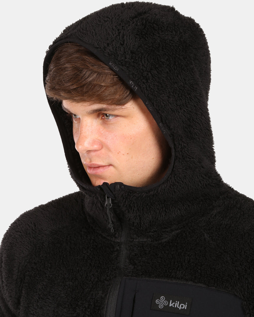 Men's hairy fleece hoodie Kilpi NORKA-M