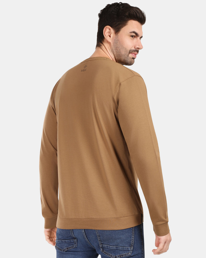 T-shirt da uomo in cotone a maniche lunghe Kilpi BASE-M