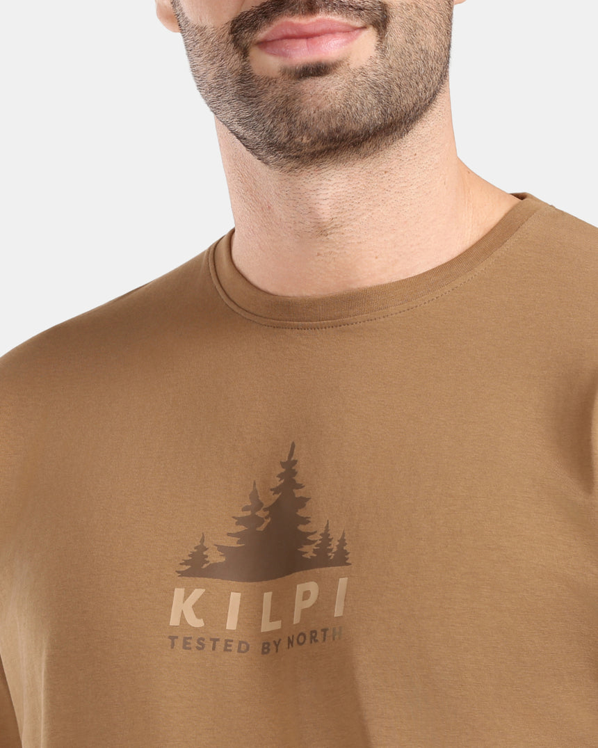 T-shirt da uomo in cotone a maniche lunghe Kilpi BASE-M