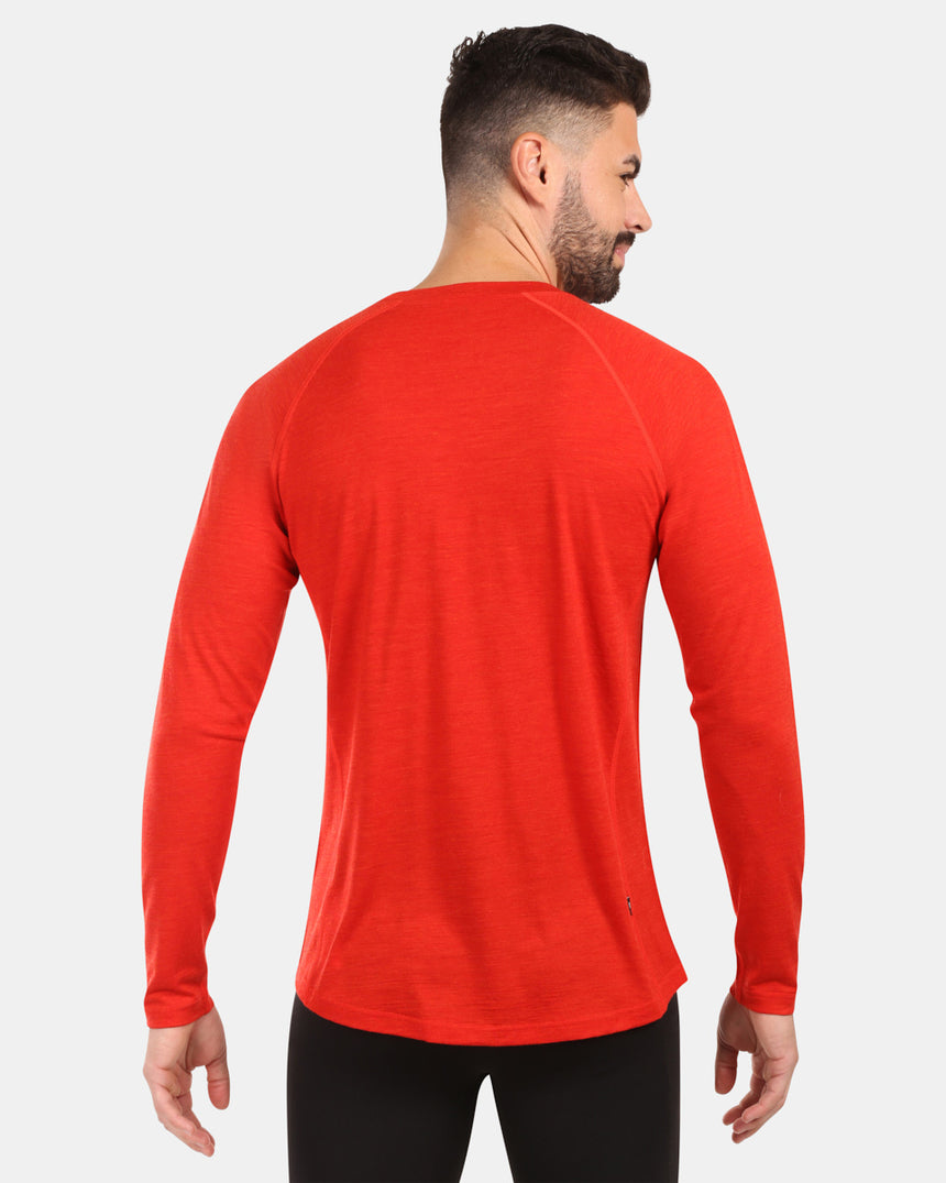 Maglia da uomo in lana merino a maniche lunghe base strato superiore Kilpi MAVORA TOP-M