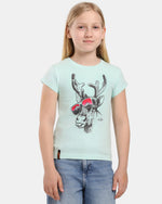 T-shirt in cotone da bambina Kilpi MALGA-JG