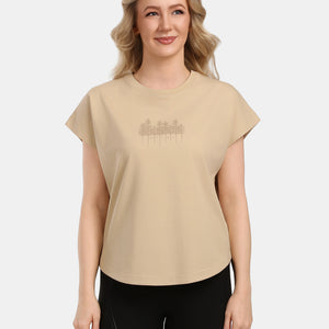 T-shirt in cotone da donna
