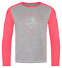 Girl's cotton long-sleeve T-shirt Kilpi SONIER-JG