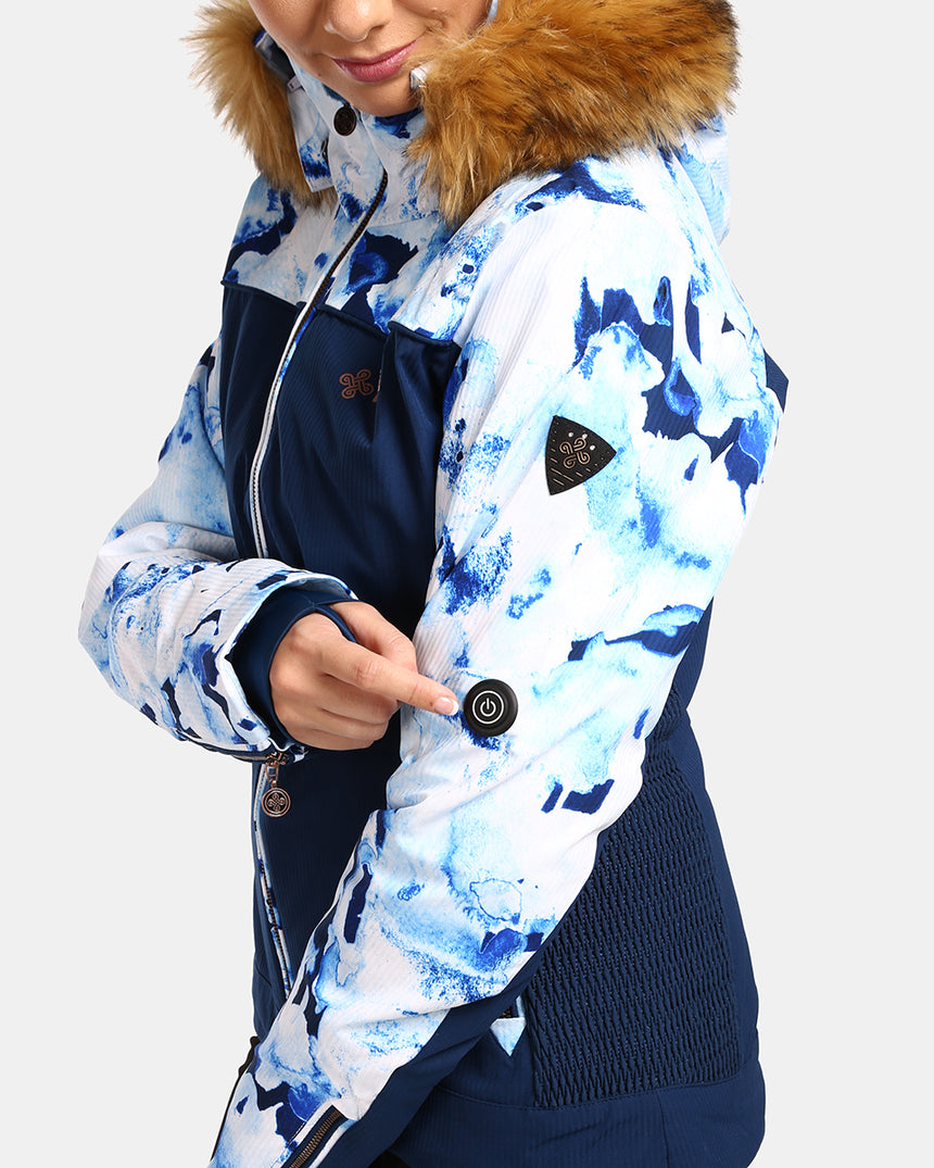 Women's ski jacket with integrated heating system Kilpi LENA-W