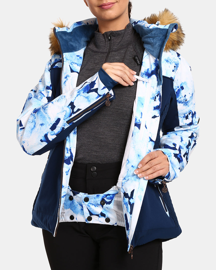 Women's ski jacket with integrated heating system Kilpi LENA-W