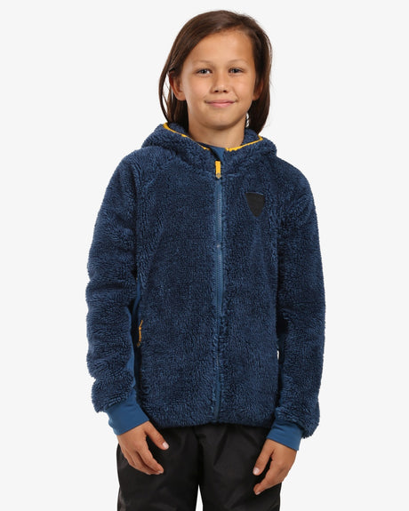 Boy's hairy fleece hoodie Kilpi NORKA-JB