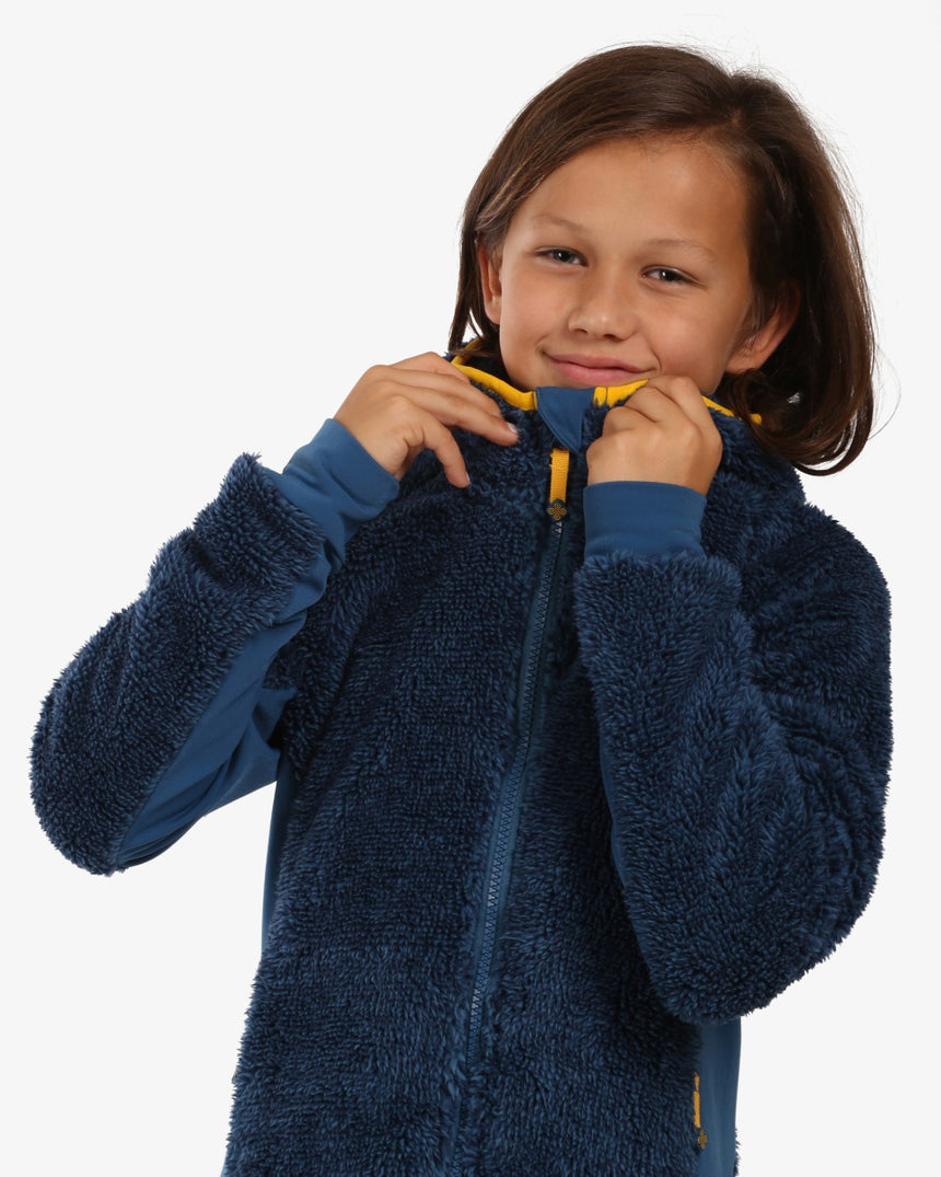 Boy's hairy fleece hoodie Kilpi NORKA-JB
