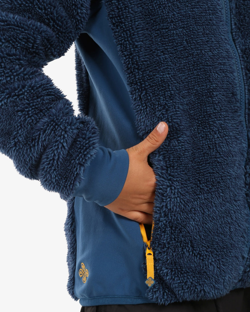 Boy's hairy fleece hoodie Kilpi NORKA-JB