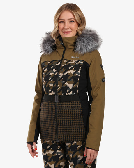 Women's ski jacket with integrated heating Kilpi CLAIR-W