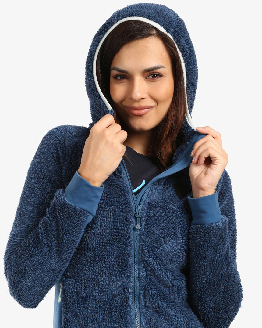 Women's hairy fleece hoodie Kilpi NORKA-W