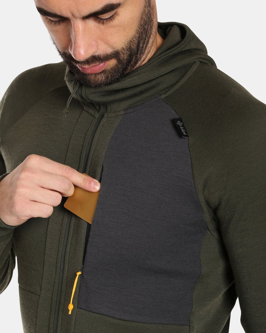 Maglia da uomo in lana merino con cappuccio Kilpi MERINI-M