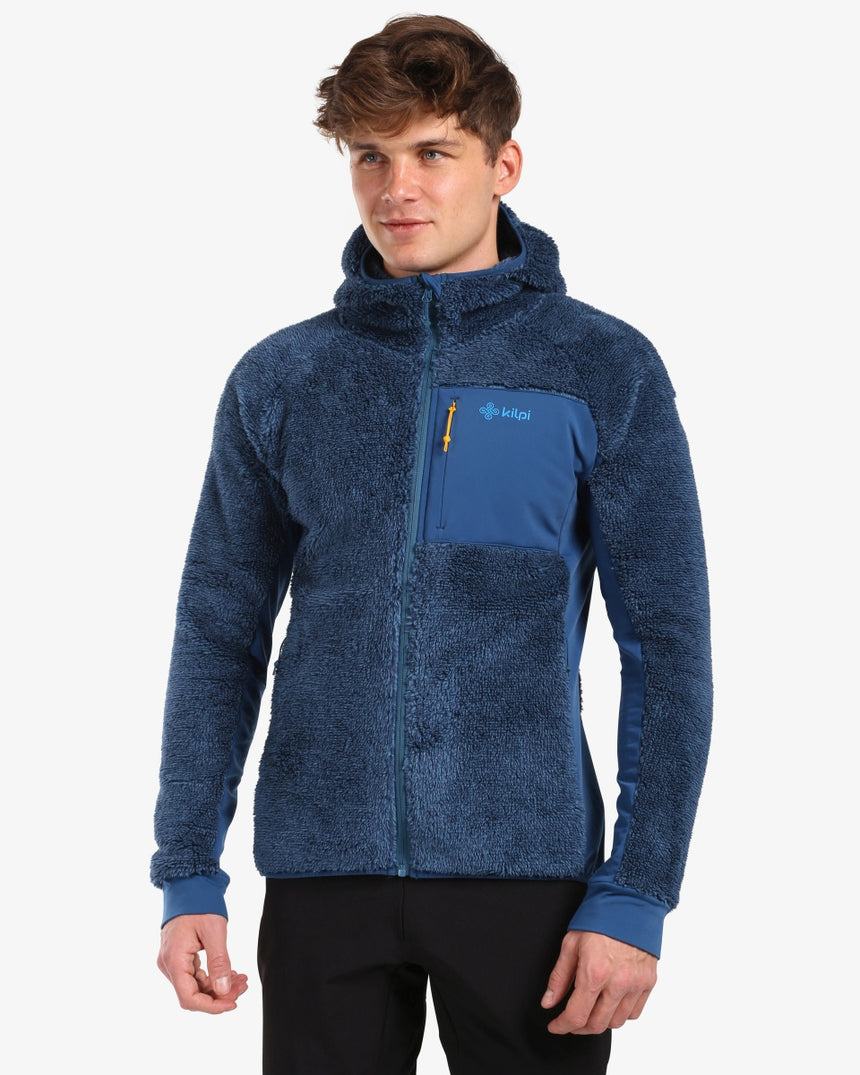 Men's hairy fleece hoodie Kilpi NORKA-M
