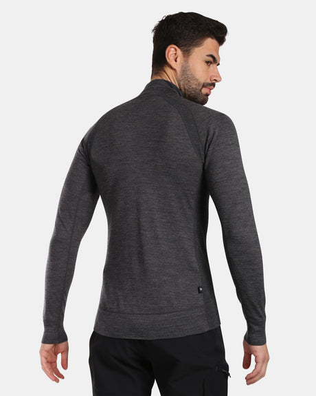 Maglia da uomo in lana merino a maniche lunghe base strato superiore Kilpi JAGER-M