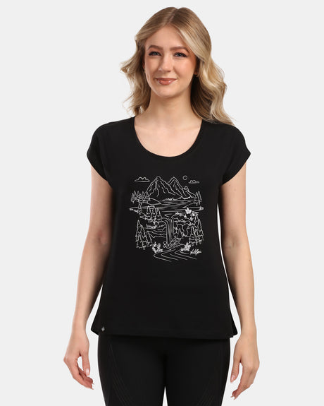 T-shirt da donna in cotone roane w Kilpi ROANE-W