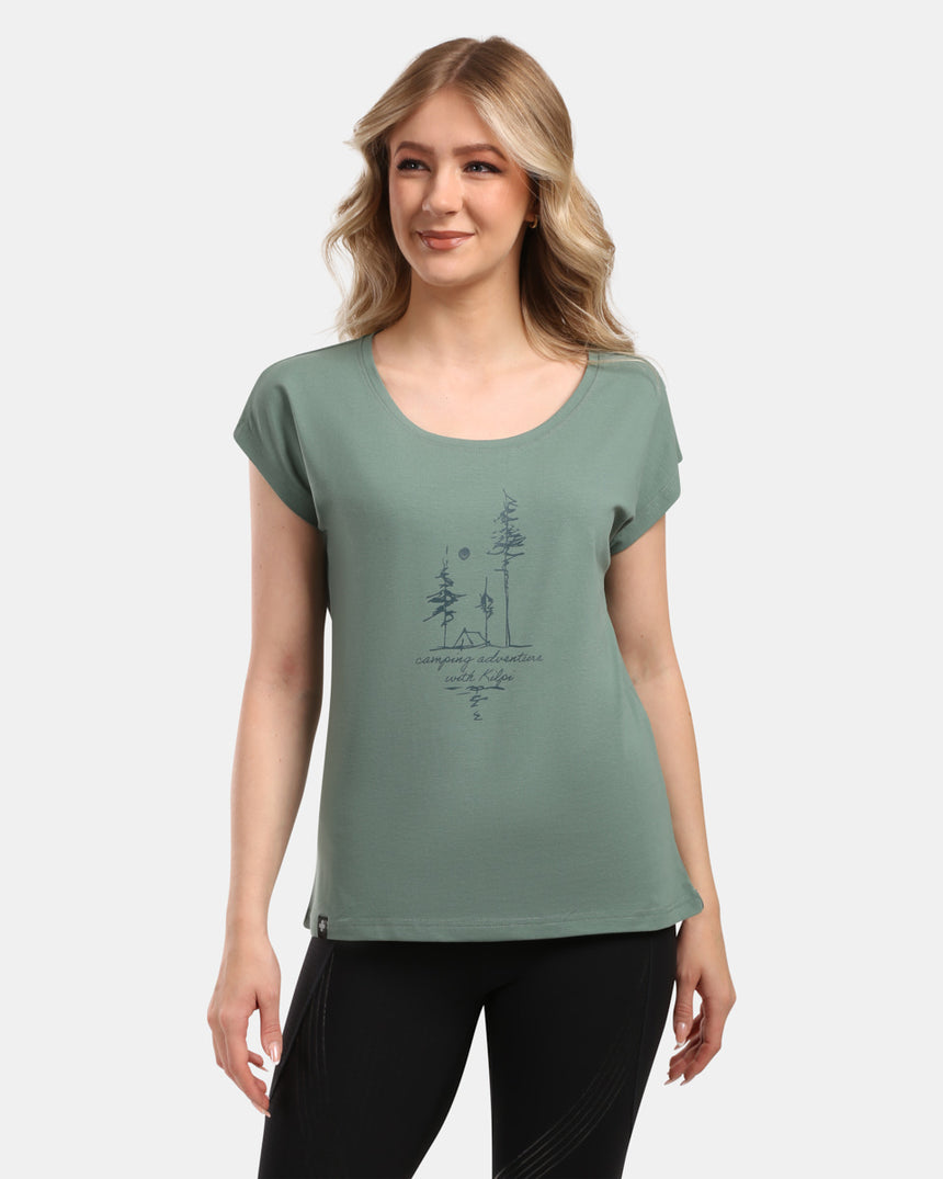 T-shirt da donna in cotone roane w Kilpi ROANE-W