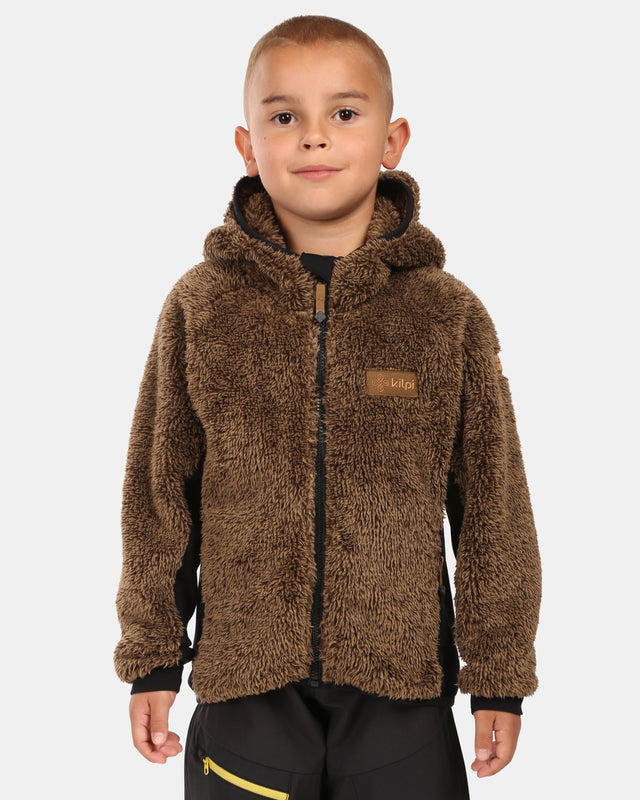 Boy's hairy fleece hoodie Kilpi NORKA-JB