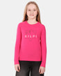 T-shirt da bambina in cotone a maniche lunghe Kilpi VERATI-JG