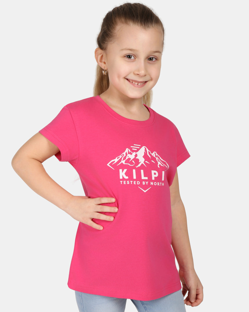 T-shirt in cotone da bambina Kilpi ALBION-JG