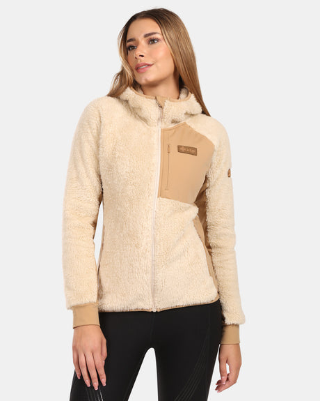 Women's hairy fleece hoodie Kilpi NORKA-W