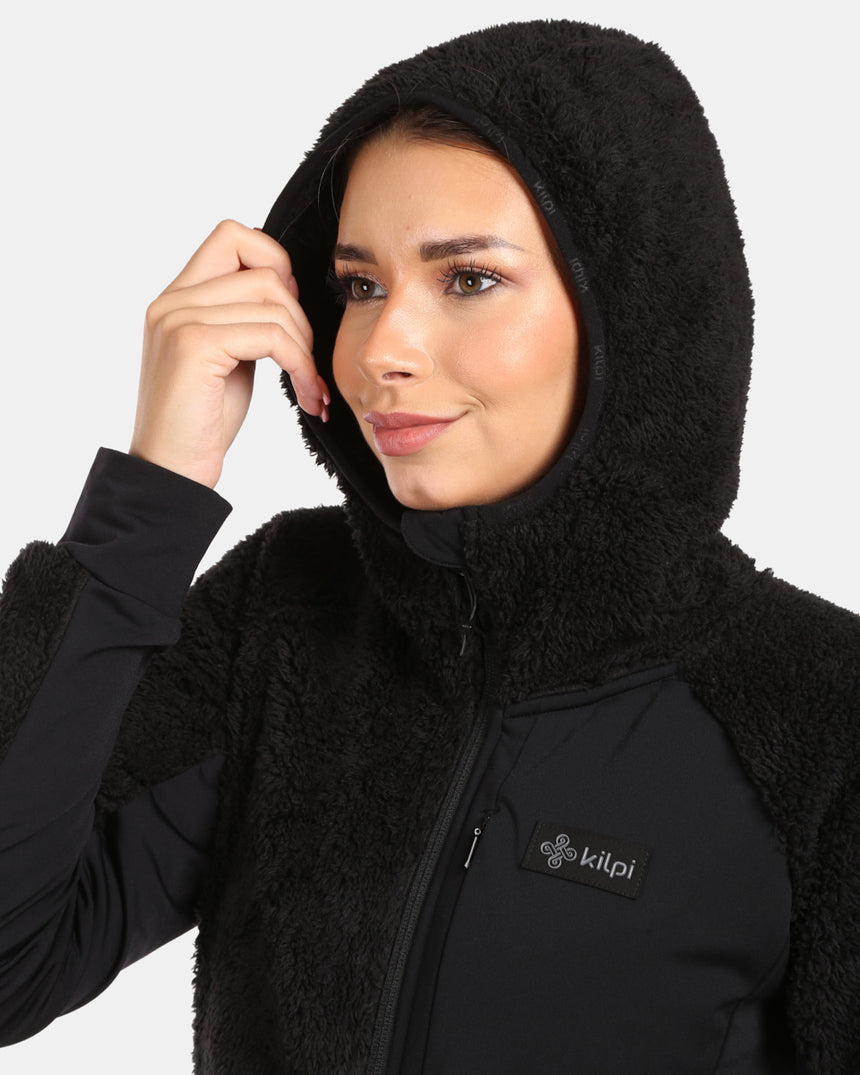 Felpa con cappuccio in pile peloso da donna Kilpi NORKA-W