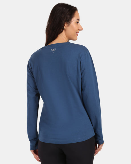 T-shirt da donna in cotone a maniche lunghe Kilpi PROMOX-W