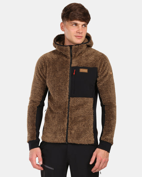 Men's hairy fleece hoodie Kilpi NORKA-M