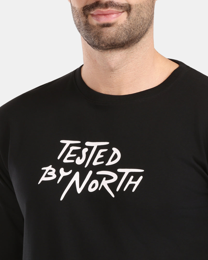 T-shirt da uomo in cotone a maniche lunghe Kilpi BASE-M