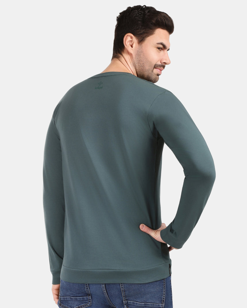 T-shirt da uomo in cotone a maniche lunghe Kilpi BASE-M